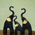 Triple Elephant Charm Statues in Varying Sizes - The Earth Store - home decor